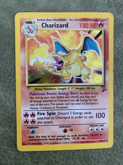 Pokemon TCG Base Set 2 Holo Rare Charizard 4/130 WOTC - HP - Image 1