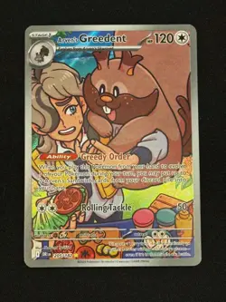Pokemon Arven's Greedent 205/182 Sv10: Destined Rivals Holo - Image 1