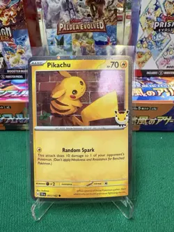 PIKACHU 051/162 - 2026 POKEMON DAY STAMPED PROMO - COSMOS HOLO - NM/M - Image 1