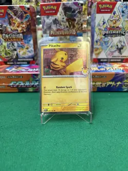 PIKACHU 051/162 - 2026 POKEMON DAY STAMPED PROMO - COSMOS HOLO - NM/M - Image 2