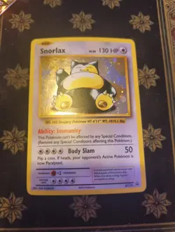 2016 Pokemon TCG Snorlax No.143 Holo Rare XY Evolutions LP Near Mint English - Image 1