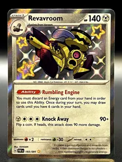 Revavroom 193/091 Shiny Rare SV: Paldean Fates Pokemon TCG - NM - Image 1