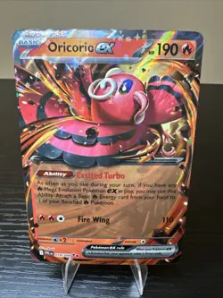 Pokemon TCG Oriocorio Ex 018/094 Phantasmal Flames Double Rare Pack Fresh - NM - Image 1