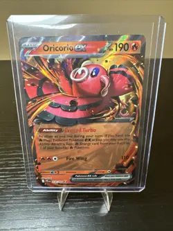 Pokemon TCG Oriocorio Ex 018/094 Phantasmal Flames Double Rare Pack Fresh - NM - Image 4