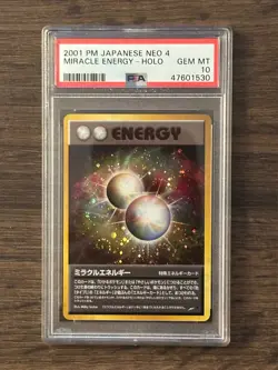 Pokemon Japanese Neo 4 Miracle Energy PSA 10 GEM MINT #47601530 POP 148 - Image 1