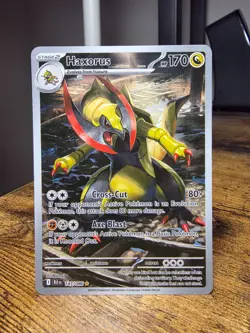 Pokemon Haxorus 147/086 Black Bolt illustration Rare Near Mint NM - Image 1