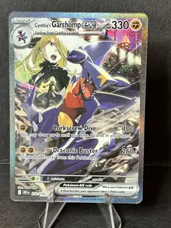 Pokemon TCG Cynthia's Garchomp EX Destined Rivals 232/182 - Image 1