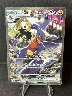 Pokemon TCG Cynthia's Garchomp EX Destined Rivals 232/182 - Image 3