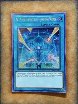 Yugioh Sky Striker Maneuver - Jamming Waves! DASA-EN032 Secret Rare NM - Image 1