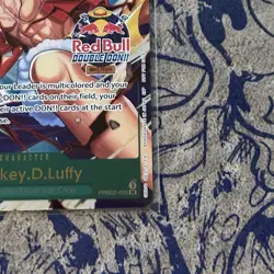 Monkey.D.Luffy Red Bull Double Don!! WINNER GOLD FOIL | One Piece TCG (150 Pop) - Image 4