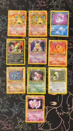 WOTC Pokemon Card Lot Charizard Holo 4/102 Shadowless Machamp 1st Edition - Image 1