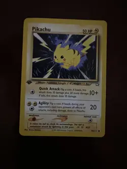 Pokemon Card - Pikachu Neo Genesis 1st Edition 70/111 Common - Image 1