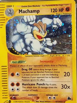 Pokemon SKYRIDGE - #H15/H32 Machamp - Holo - ENG - PSA 6 vintage Htf Rare Card P - Image 4