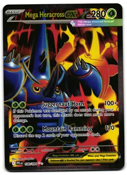 Mega Heracross ex 108/094 - Phantasmal Flames Ultra Rare Pokemon TCG - NM Card - Image 1