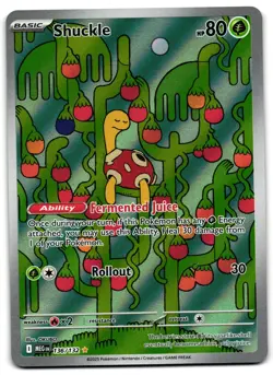 Shuckle 136/132 - Mega Evolution Illustration Rare Pokemon TCG - NM Card - Image 1