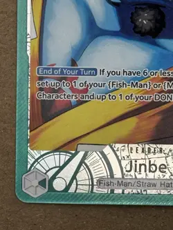Jinbe OP11-021 A Fist of Divine Speed Alt Art Leader English One Piece Card NM - Image 4