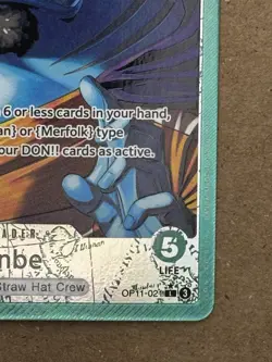 Jinbe OP11-021 A Fist of Divine Speed Alt Art Leader English One Piece Card NM - Image 5