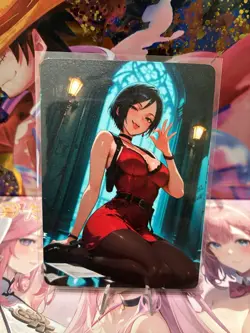 Matte Beautiful Waifu Handmade Card Goddess Story CCG Anime Double Sided - Image 1