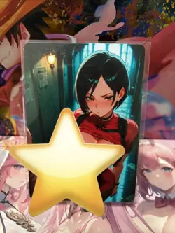 Matte Beautiful Waifu Handmade Card Goddess Story CCG Anime Double Sided - Image 1
