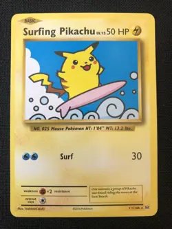 SURFING PIKACHU - Pokemon Card - XY EVOLUTIONS 111/108 - SECRET RARE - NM - Image 1