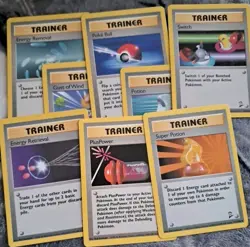 Pokemon Cards Base Set Unlimited Trainer Cards - 15 Cards In Total - VINTAGE - Image 3