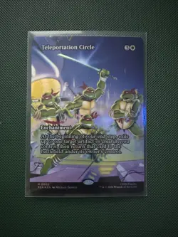 MTG Teleportation Circle Borderless TMNT Mythic Rare Ninja Turtles - Image 1