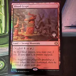 Magic The Gathering Blood Crypt Red Black Foil Rare Land SCL 0262 Adam Paquette - Image 1