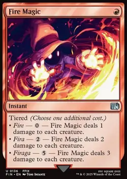 Fire Magic - Non-Foil - Final Fantasy - 136 | MTG Card - Image 3