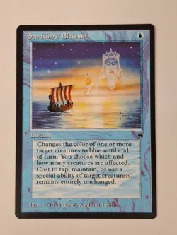 MTG Magic the Gathering: Legends: Sea Kings' Blessing Uncommon - LP BB - Image 1