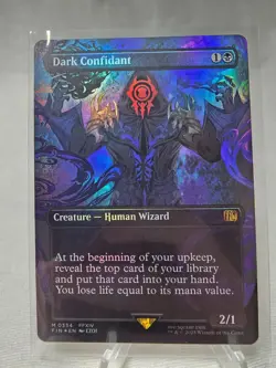 MTG Magic Final Fantasy | Dark Confidant | Borderless FOIL 0334 | NM - Image 1
