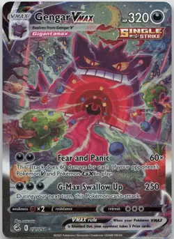 Pokemon Gengar VMAX Alternate Art Secret 271/264 (chaser) 1/45 odds!! - Image 1