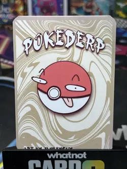 Pokederp Meow By JWILLY Custom Derpy Card Coro Mew Holo Poke Derp Pokemon - Image 3