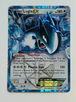 Lugia EX 102/113 Team Plasma Pokemon Card Holo Rare - Image 1
