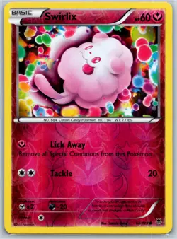 Swirlix Reverse Holo XY - Phantom Forces 68/119 LP Pokemon Card - Image 1
