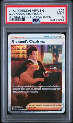 Pokemon TCG Giovanni's Charisma 204/165 SV 151! PSA 9! - Image 1