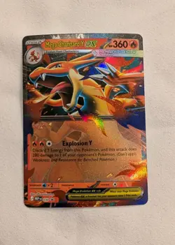 Pokemon TCG MEP EN Black Star Promo - Mega Charizard Y ex 030 #30 Rare Holo - Image 1