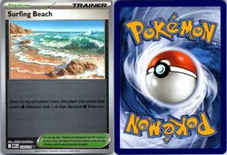 Surfing Beach 129/132 UC Mega Evolution Pokemon Reverse Holo NM - Image 3