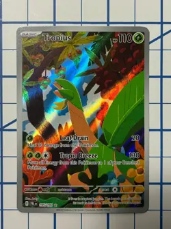 Pokemon Paldea Evolved Tropius 195/193 Illustration Rare NM English - Image 1