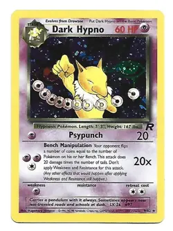Pokemon Dark Hypno Team Rocket 9/82 Holo Rare Near Mint-Mint - Image 1