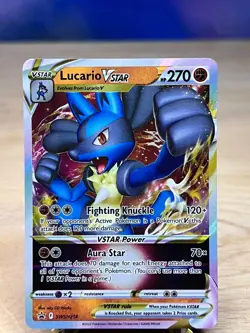 SWSH Black Star Lucario VSTAR SWSH214 Promo Pokemon NM/M - Image 1