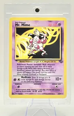 Pokemon TCG Mr. Mime 23/64 Black Star Promo Non Holo Rare NM Vintage WOTC 1999 - Image 1