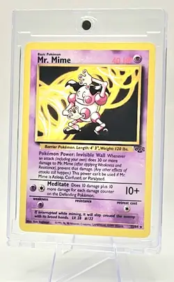 Pokemon TCG Mr. Mime 23/64 Black Star Promo Non Holo Rare NM Vintage WOTC 1999 - Image 2