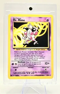 Pokemon TCG Mr. Mime 23/64 Black Star Promo Non Holo Rare NM Vintage WOTC 1999 - Image 3