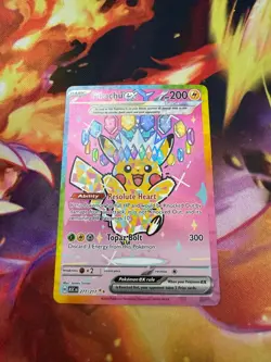 Pokemon TCG Pikachu ex 277/217 Ascended Heroes Special Illustration Rare NM SIR - Image 1
