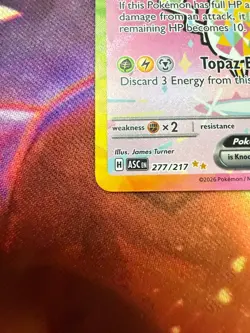 Pokemon TCG Pikachu ex 277/217 Ascended Heroes Special Illustration Rare NM SIR - Image 2