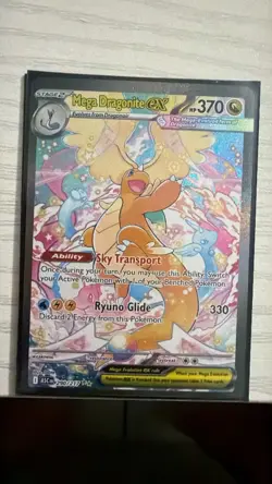 MEGA DRAGONITE EX ALT ART 290/217 ASCENDED HEROES POKEMON SIR SPECIAL RARE - Image 1