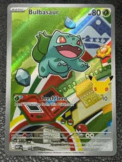 Bulbasaur MEP 037 Promo - Illustration Rare - Pokemon TCG: 30th Anniversary - NM - Image 1