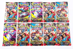 Pokemon TCG MEGA EVOLUTION BOOSTER 10 PACK SET Factory Sealed Lot Bundle - Image 1