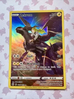 Pokemon Zekrom Sword & Shield Brilliant Stars Trainer Gallery Ultra Rare TG05 NM - Image 1