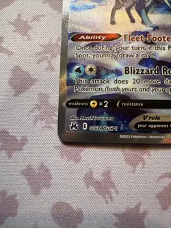 Suicune V GG38/GG70 Pokemon TCG Crown Zenith: Galarian Gallery Holo NM - Image 3